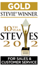 Gold Stevie Winner 10th Stevies 2012 For Sales & Customer Service